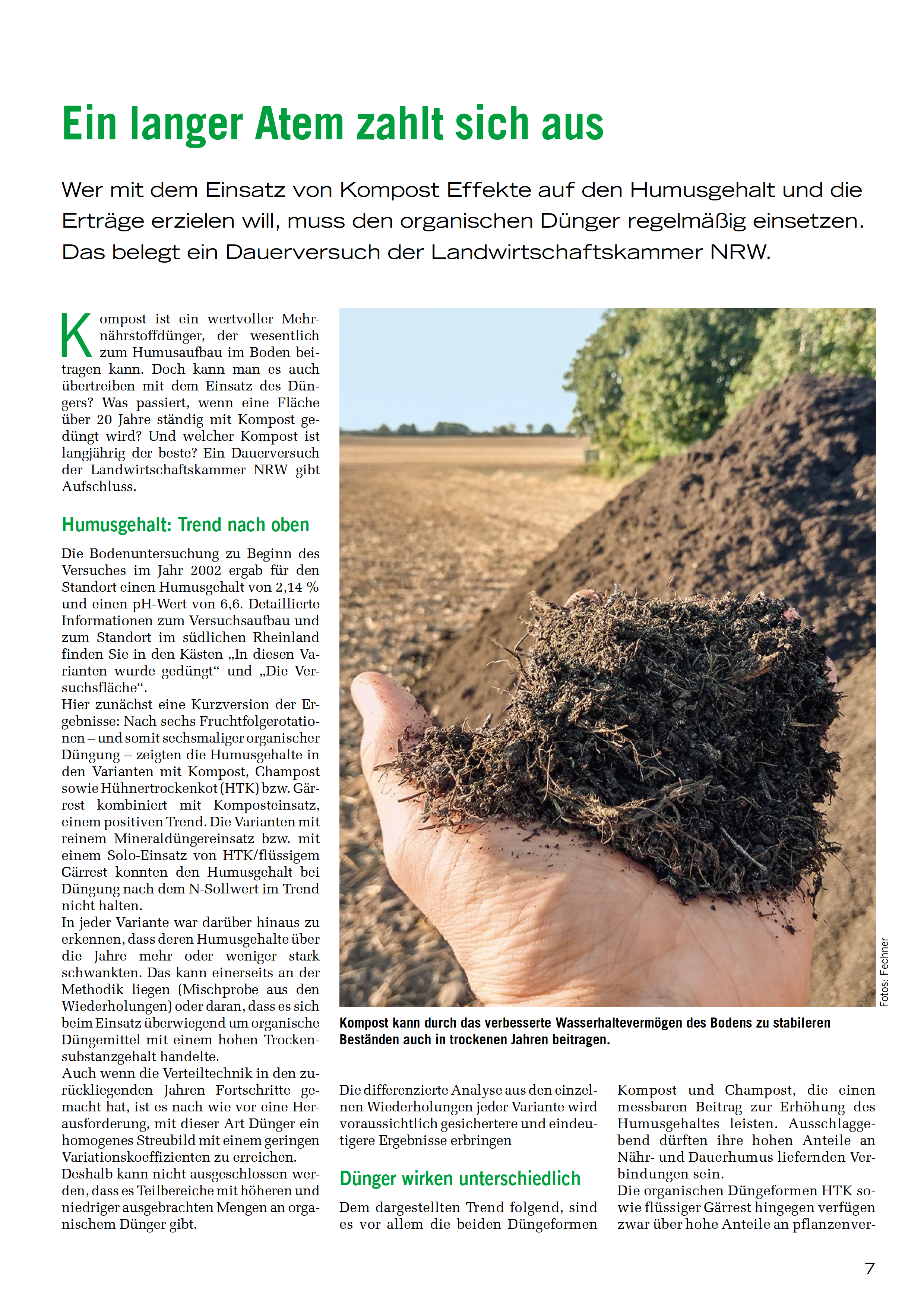 Mit Humus und Kompost den Boden Verbessern