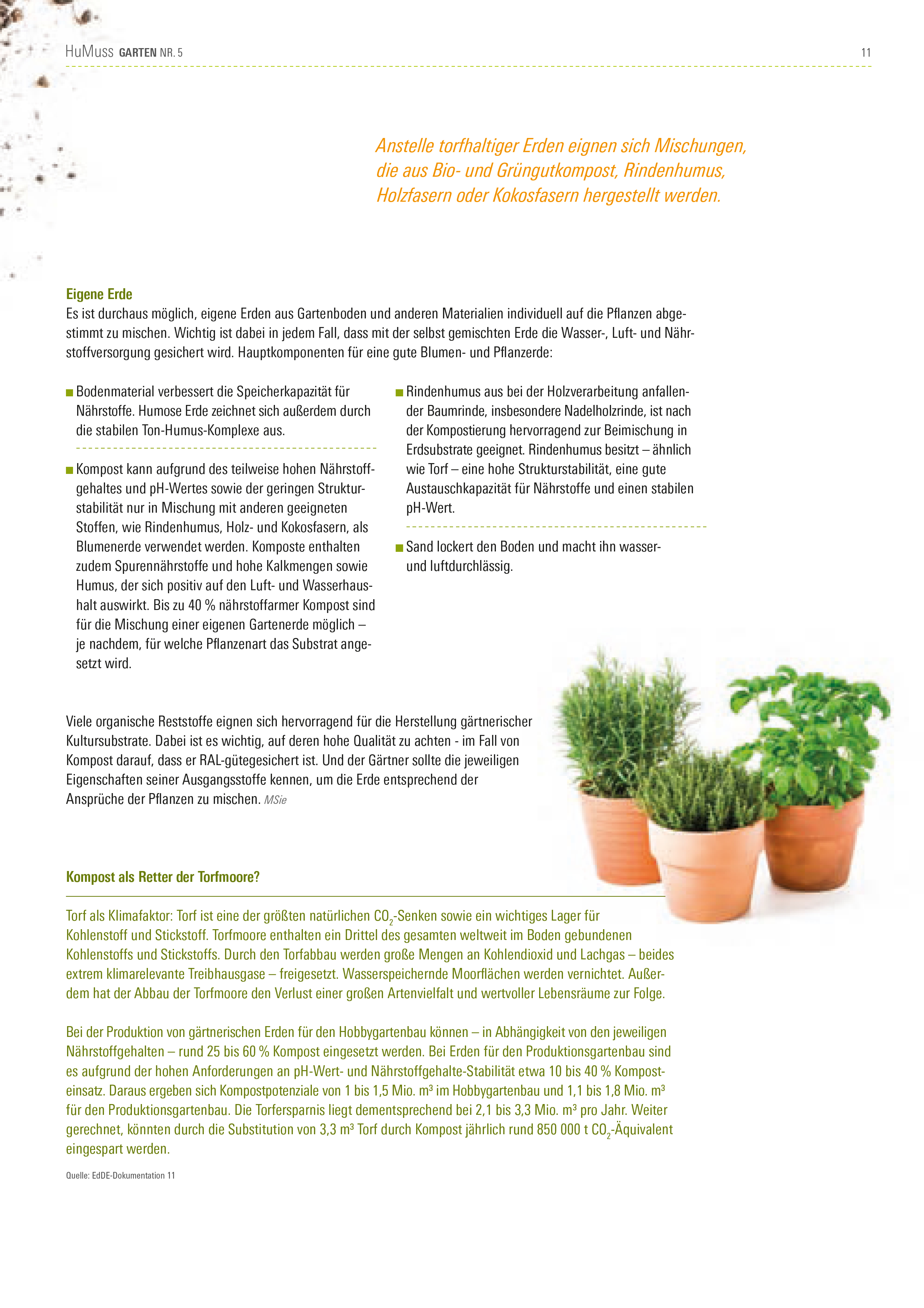 HuMuss Garten Nr. 5 - Der Gartenboden - zweischichtig und sehr vielseitig