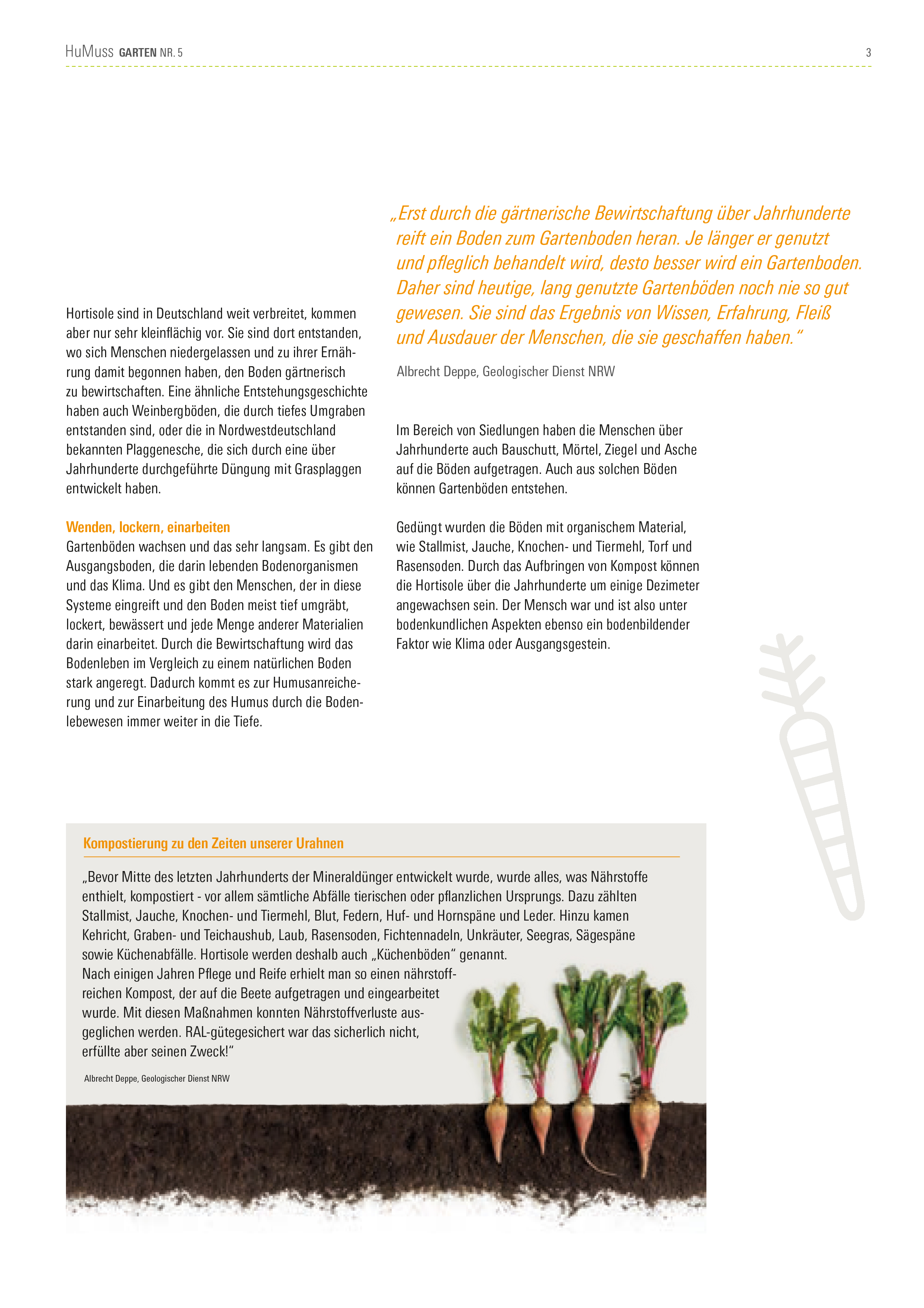 HuMuss Garten Nr. 5 - Der Gartenboden - zweischichtig und sehr vielseitig