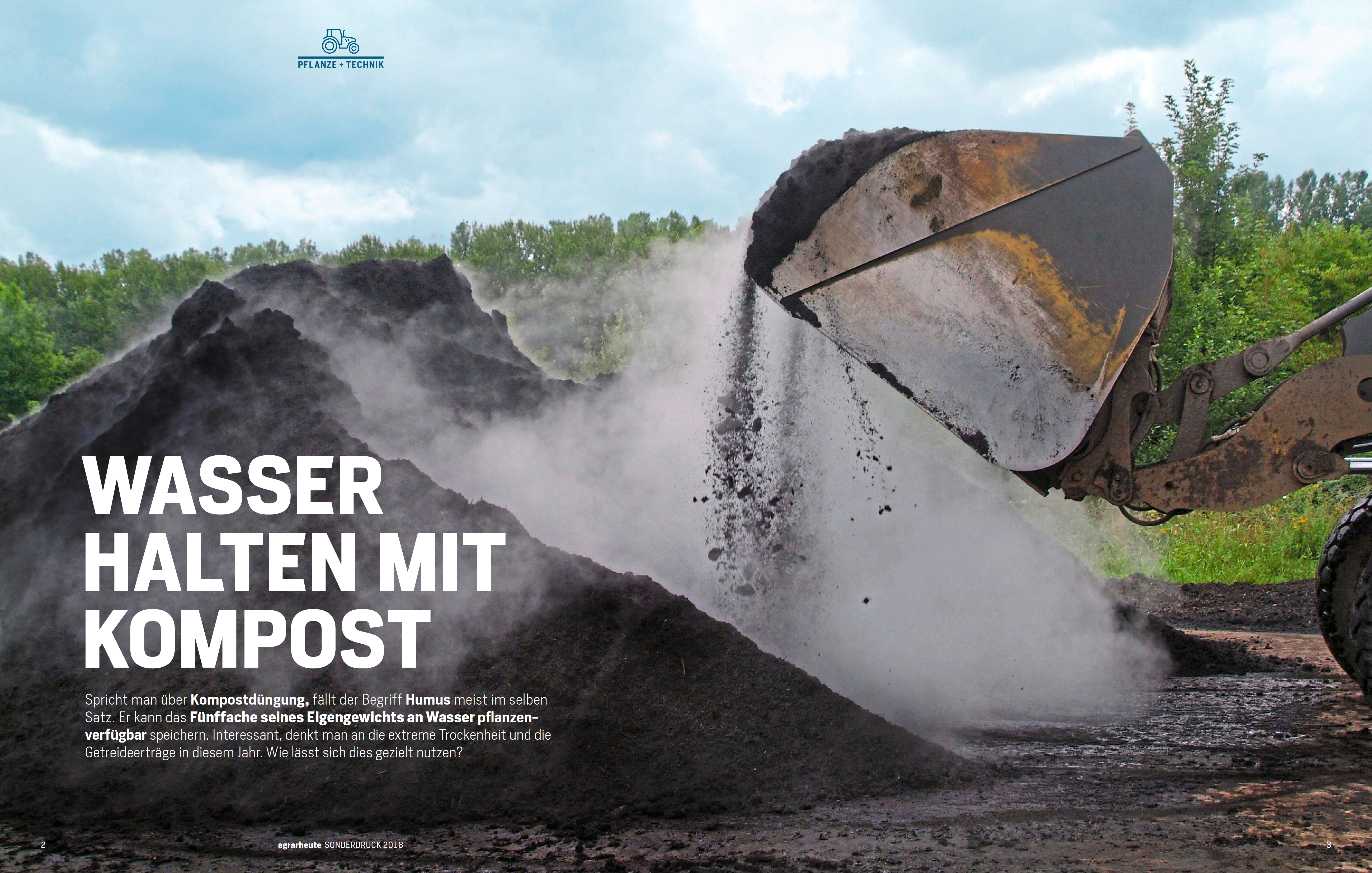 agrarheute -Wasser halten mit Kompost